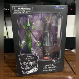 Nightmare Before Christmas Devil and Undersea Gal action figures